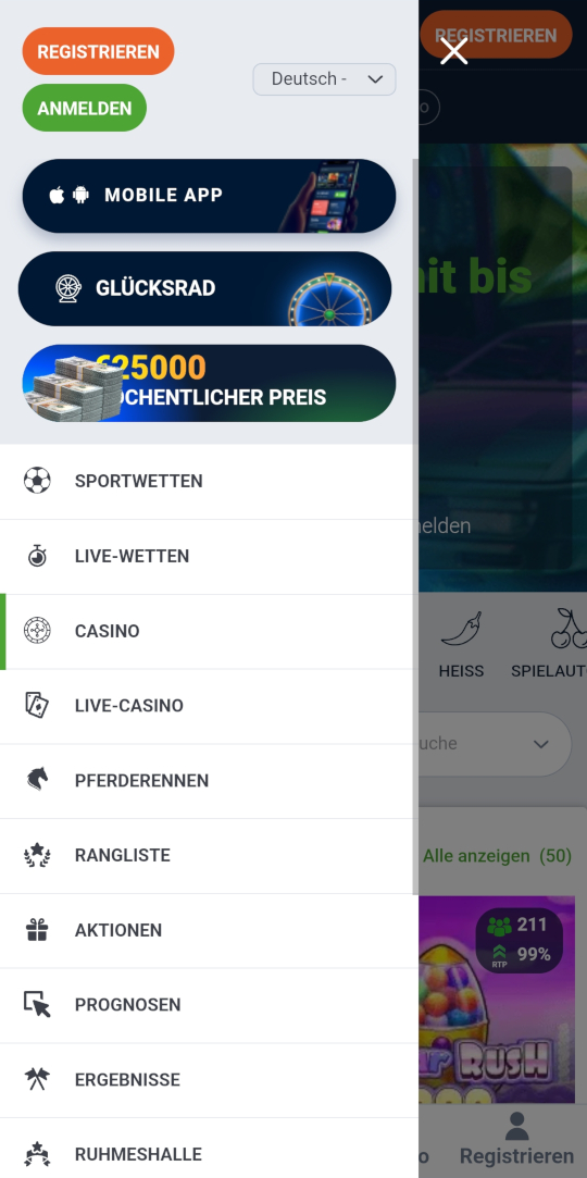 20Bet online casino seitenleistenmenu mobile vorschau