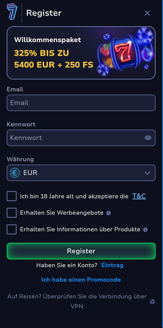 7Bit online casino registrieren mobile vorschau