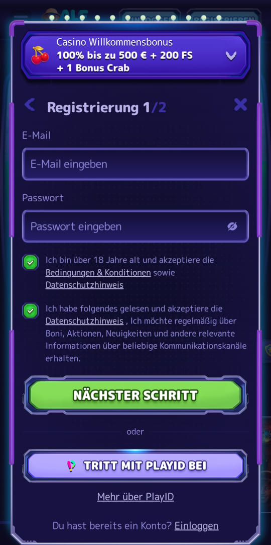 Alf online casino registrieren mobile vorschau