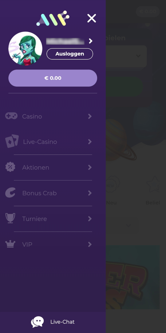 Alf online casino seitenleistenmenu mobile vorschau