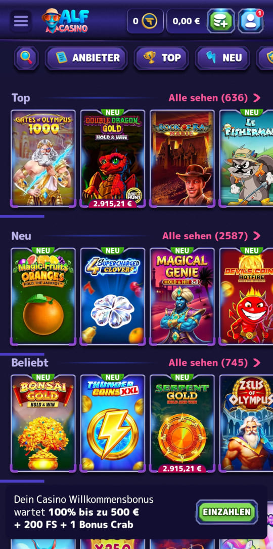 Alf online casino top spielen mobile vorschau