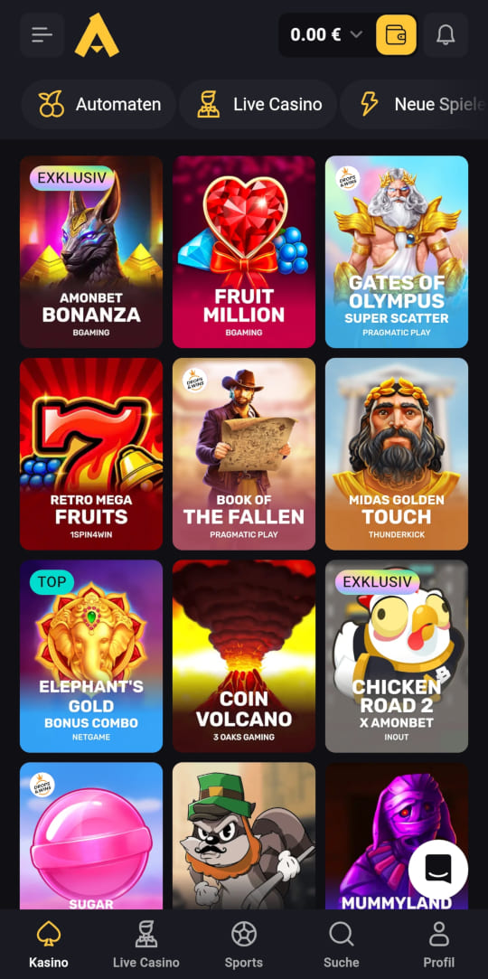 Amonbet online casino top spielen mobile vorschau