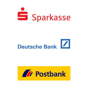Banküberweisung zahlungsmethoden logos