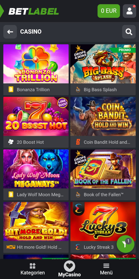 BetLabel online casino top spielen mobile vorschau