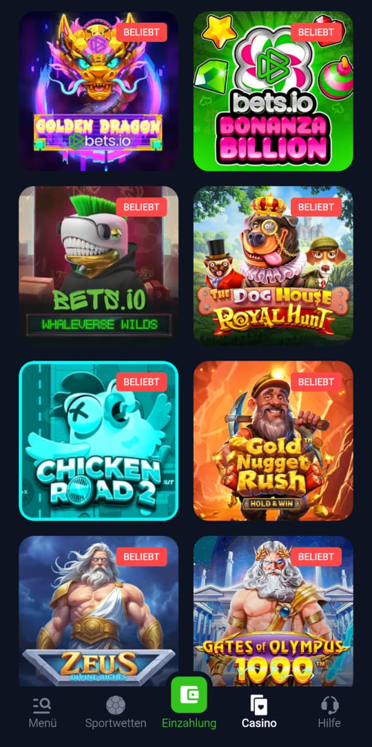 Bets.io online casino top spielen mobile vorschau