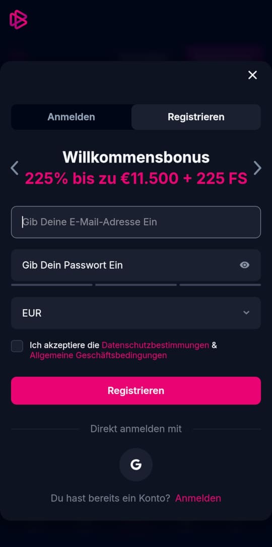 Betsio.com online casino registrieren mobile vorschau