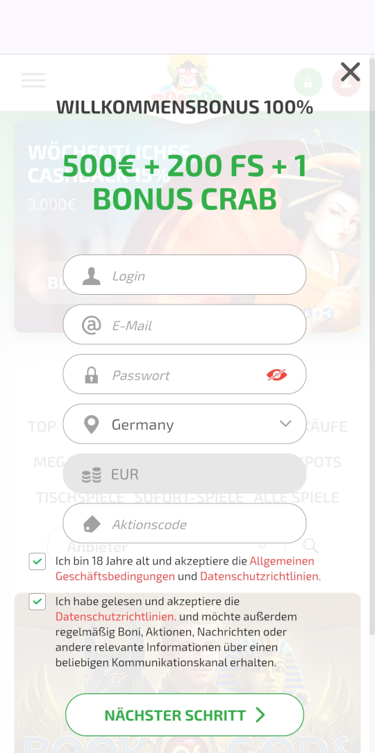 BoaBoa online casino registrieren mobile vorschau