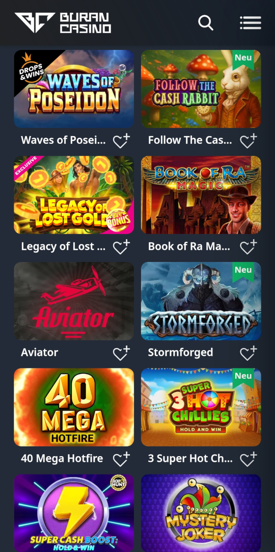 Buran online casino top spielen mobile vorschau