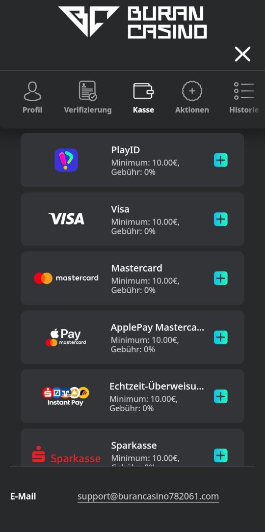 Buran online casino zahlungsmethoden mobile vorschau