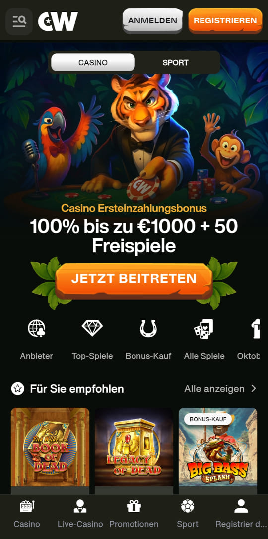 Cashwin online casino willkommensbonus mobile vorschau