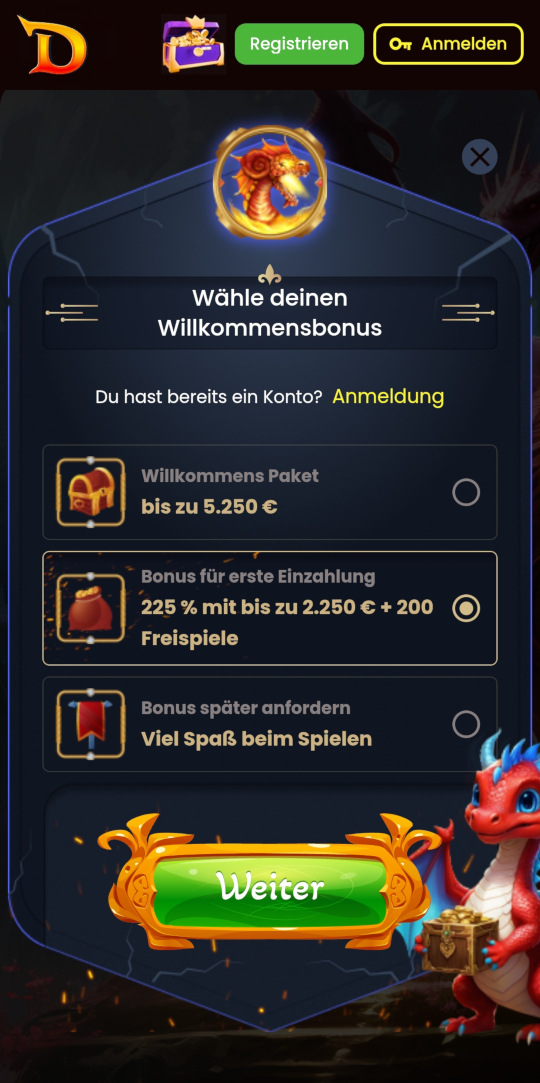 DragonSlots online casino registrieren mobile vorschau