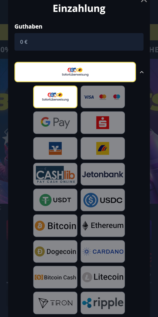 Golden Star Casino einzahlungsmethoden mobile vorschau
