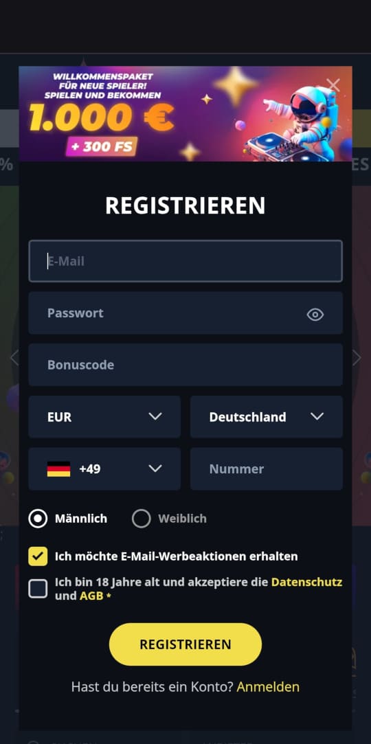 Golden Star online casino registrieren mobile vorschau