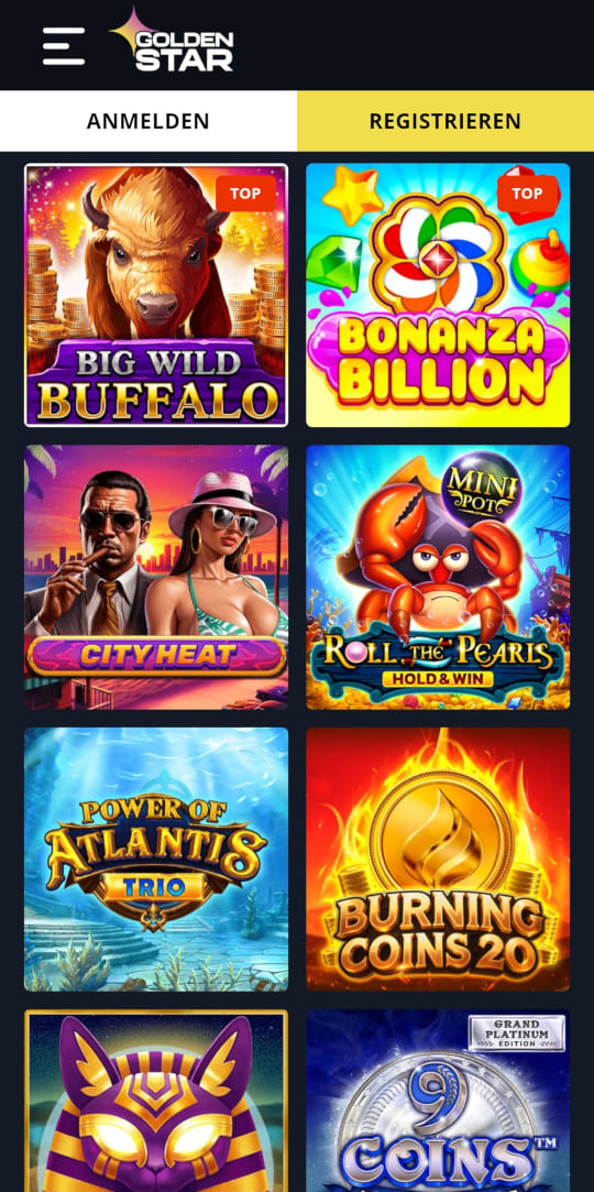 Golden Star online casino top spielen mobile vorschau