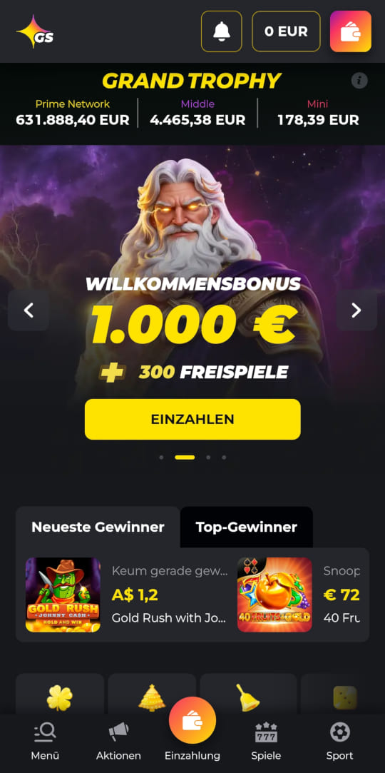 Golden Star online casino willkommensbonus mobile vorschau