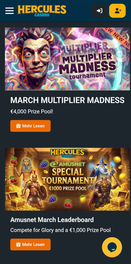Hercules online casino turniere mobile vorschau