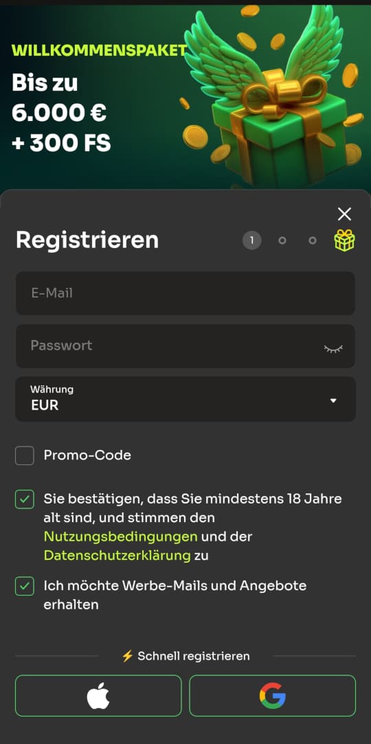 HolyLuck online casino registrieren mobile vorschau