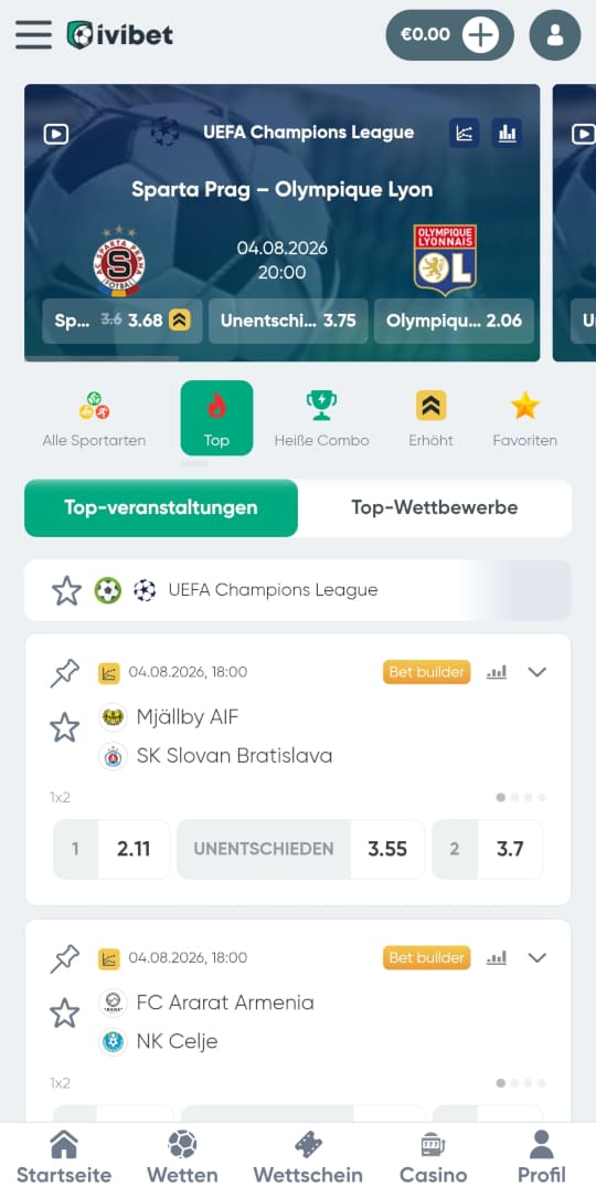 Ivibet online casino sportwetten mobile vorschau