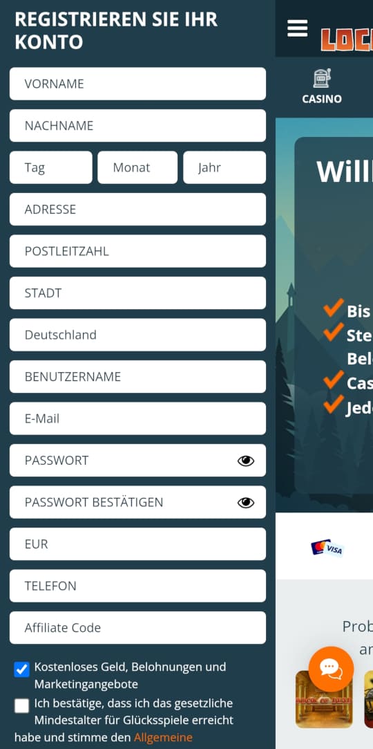 LocoWin online casino registrieren mobile vorschau