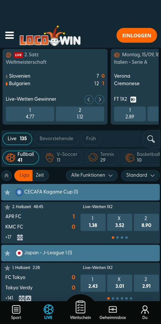 LocoWin Casino sportwetten mobile vorschau