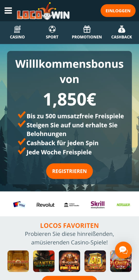LocoWin online casino willkommensbonus mobile vorschau