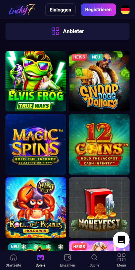 Lucky7even online casino top spielen mobile vorschau
