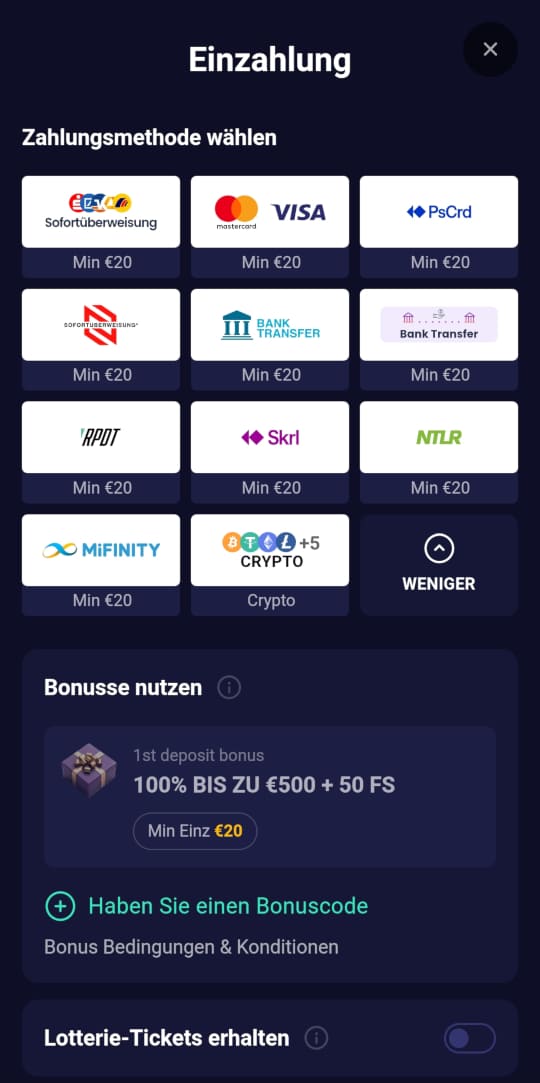 Lucky7even online casino zahlungen mobile vorschau