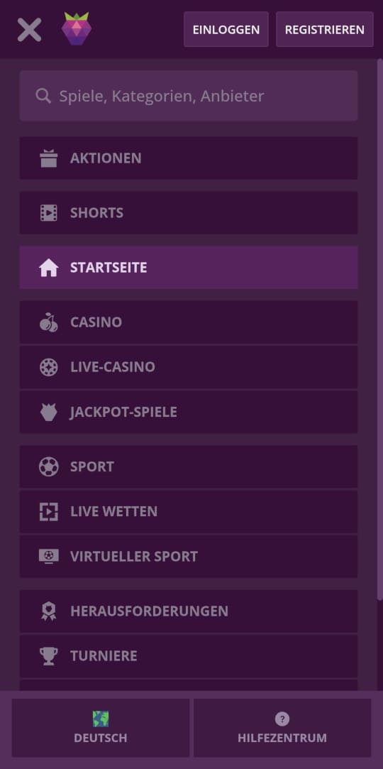 Malina online casino seitenleistenmenu mobile vorschau