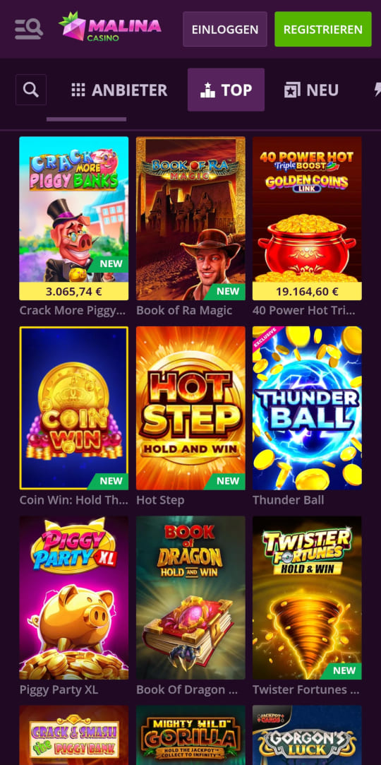 Malina online casino top spielen mobile vorschau