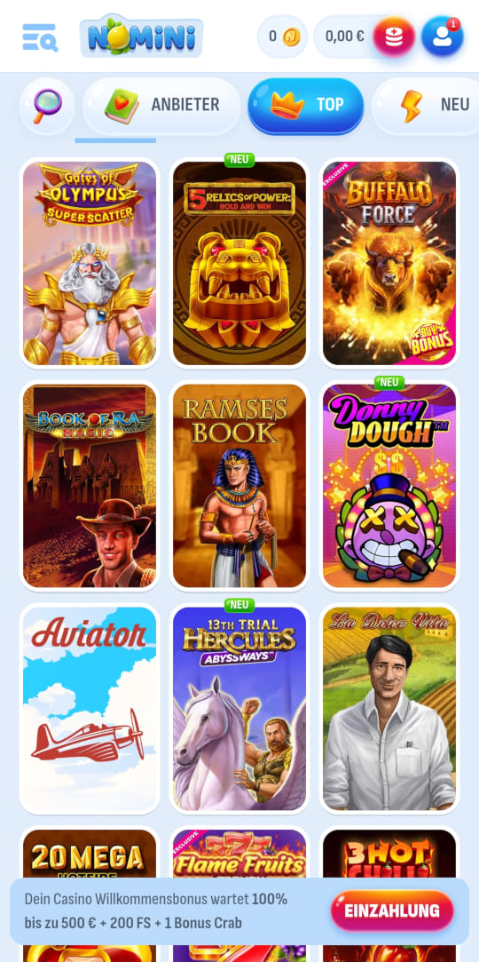Nomini online casino top spielen mobile vorschau