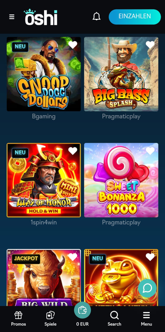Oshi online casino top spielen mobile vorschau