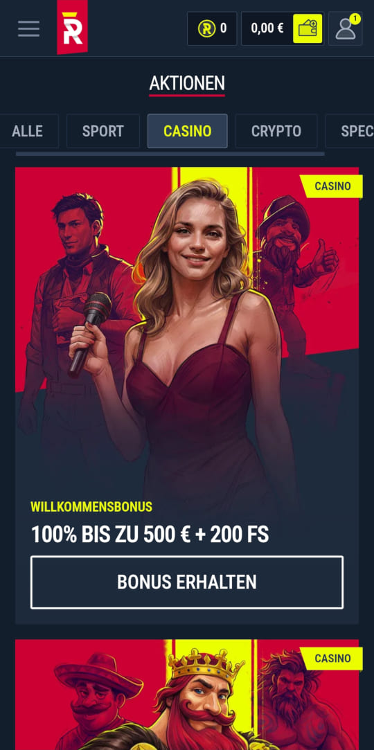 Rabona online casino willkommensbonus mobile vorschau
