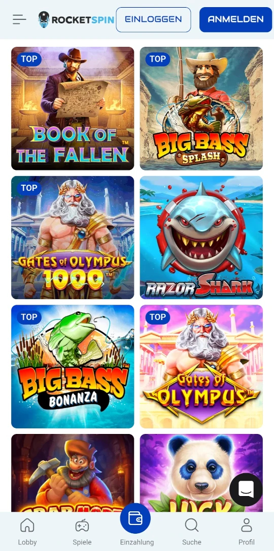 Rocket Spin online casino top spielen mobile vorschau