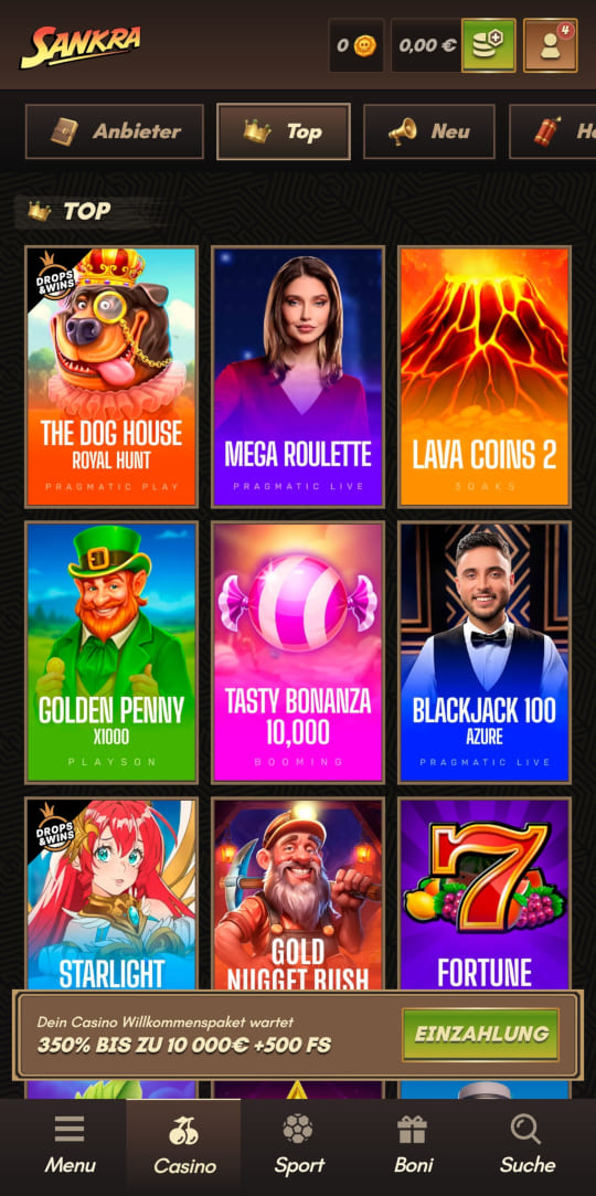 Sankra online casino top spielen mobile vorschau