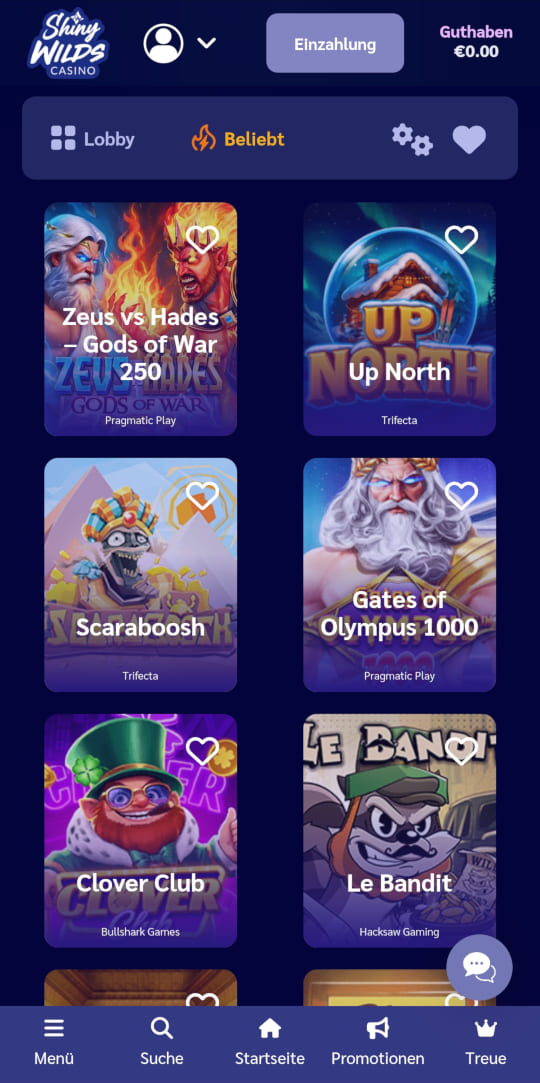 ShinyWilds online casino top spielen mobile vorschau