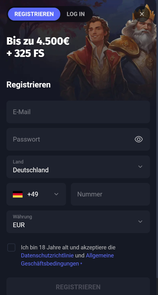 Slot Lords online casino registrieren mobile vorschau