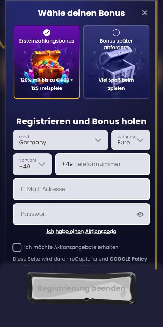 SlotsGem online casino registrieren mobile vorschau