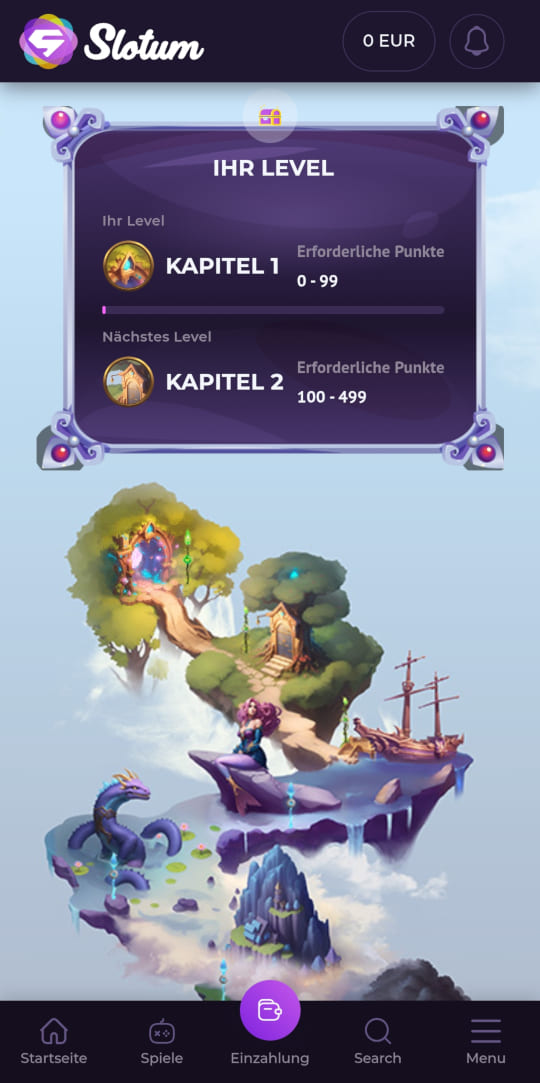 Slotum online casino VIP programm mobile vorschau