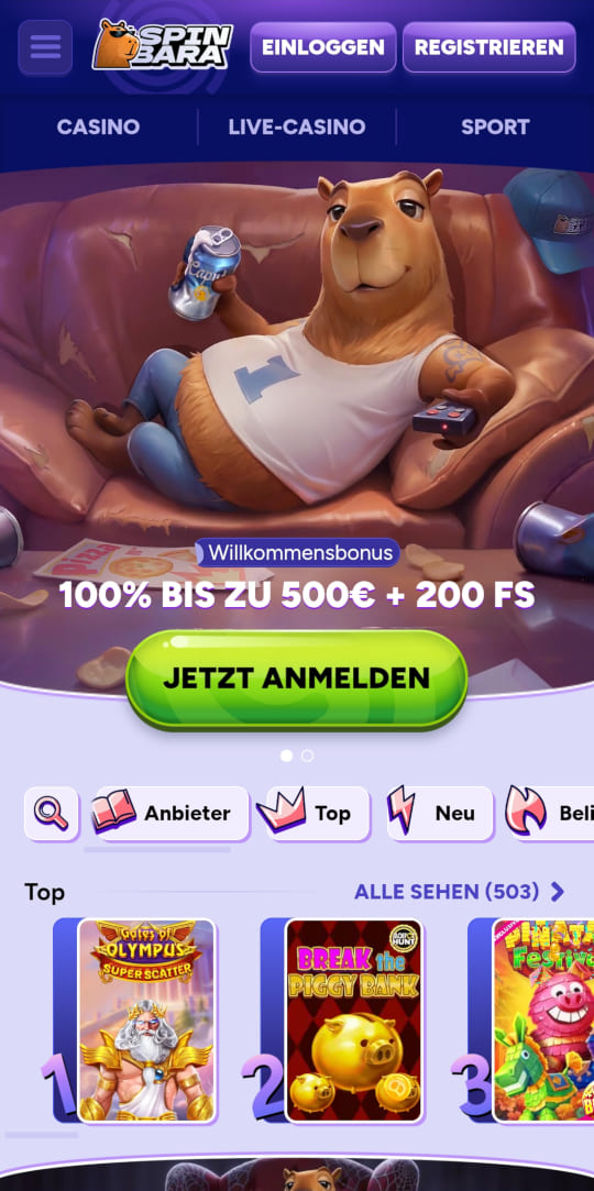 Spinbara online casino willkommensbonus mobile vorschau