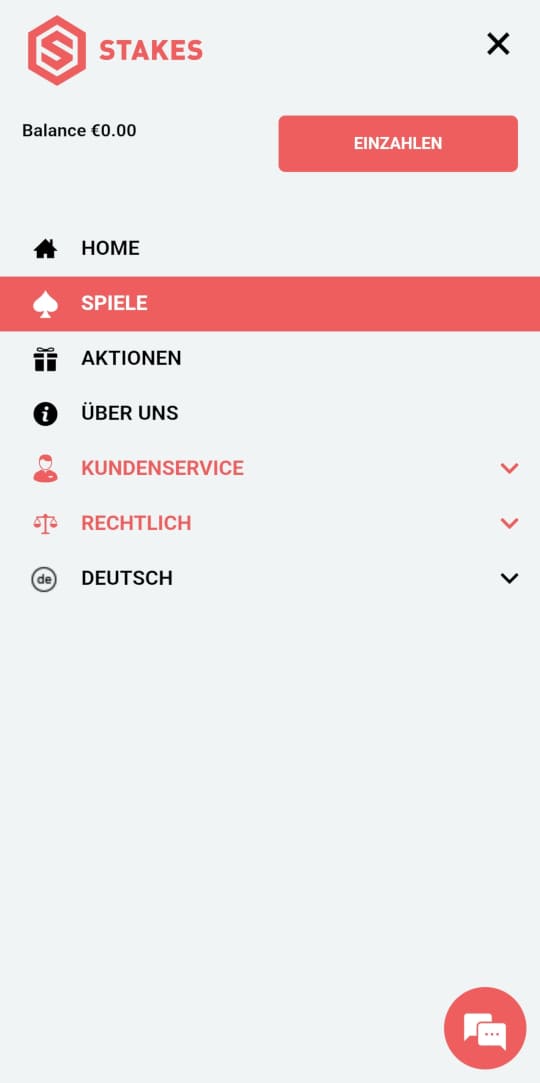Stakes online casino seitenleistenmenu mobile vorschau
