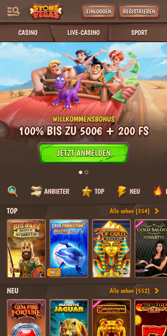 StoneVegas online casino willkommensbonus mobile vorschau