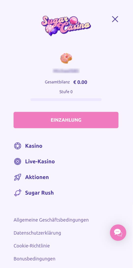 Sugar online casino seitenleistenmenu mobile vorschau
