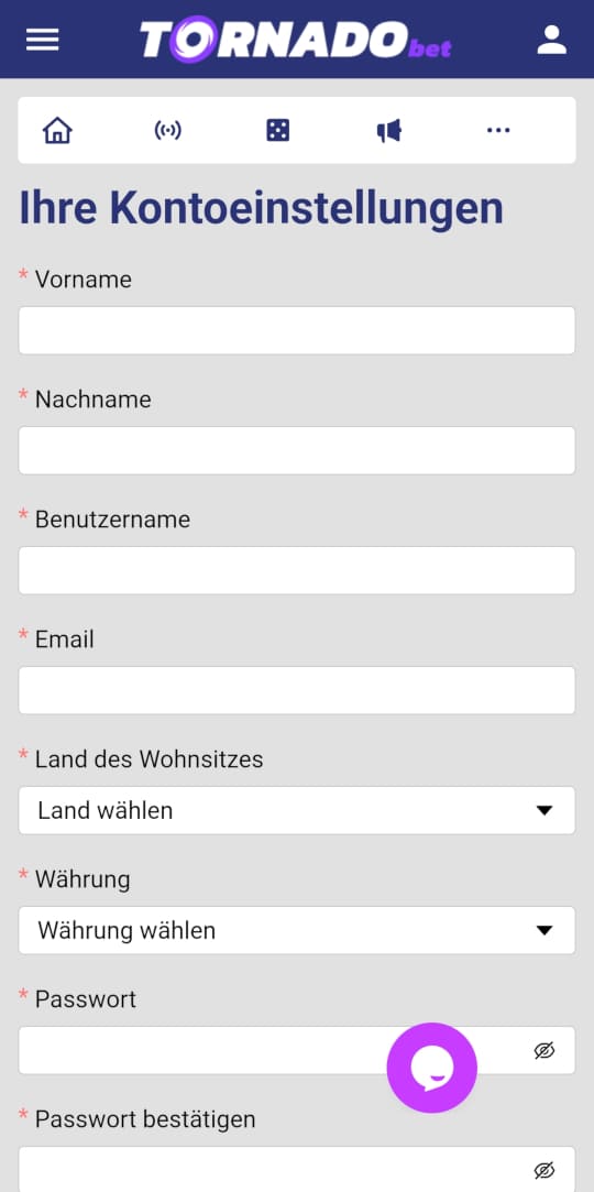 TornadoBet online casino registrieren mobile vorschau