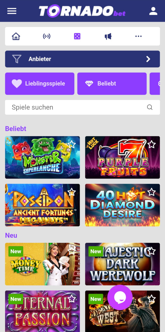 TornadoBet online casino top spielen mobile vorschau