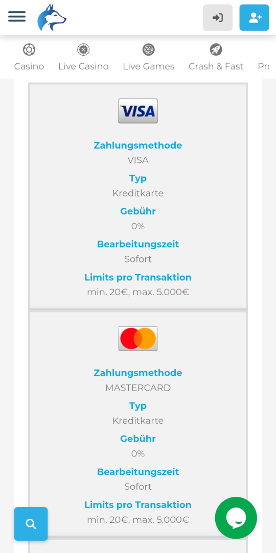 Wolfy online casino zahlungen mobile vorschau