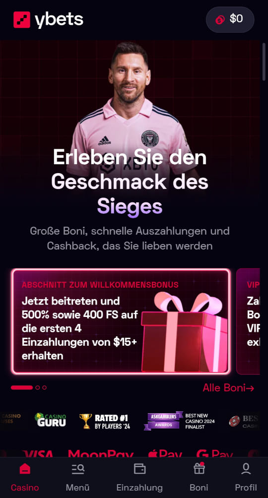 Ybets.net online casino willkommensbonus mobile vorschau
