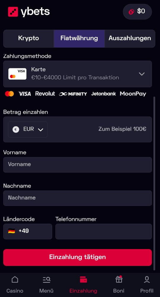 Ybets.net online casino zahlungen mobile vorschau