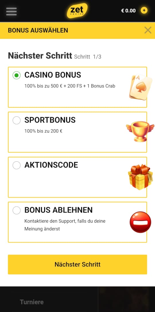Zet online casino registrieren mobile vorschau