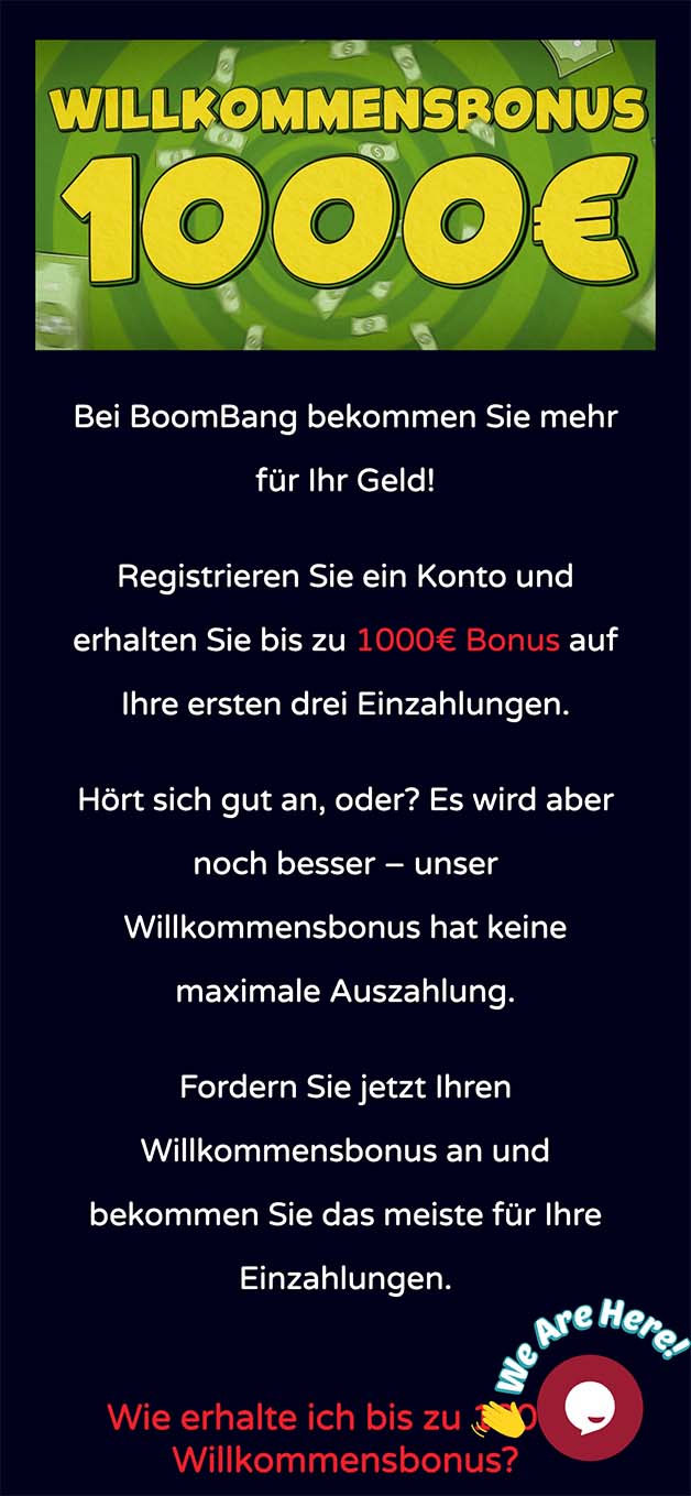 Boombang Bonus